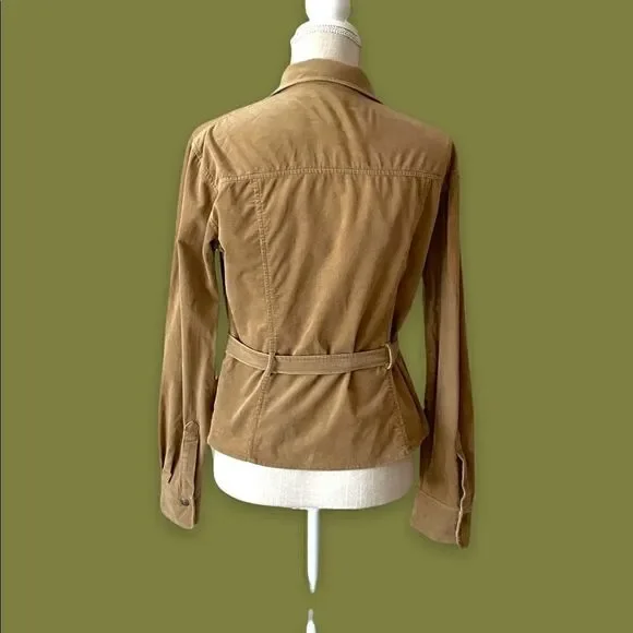 Vintage Max Studio.com Corduroy Belted Jacket Blouse - Picture 4 of 9